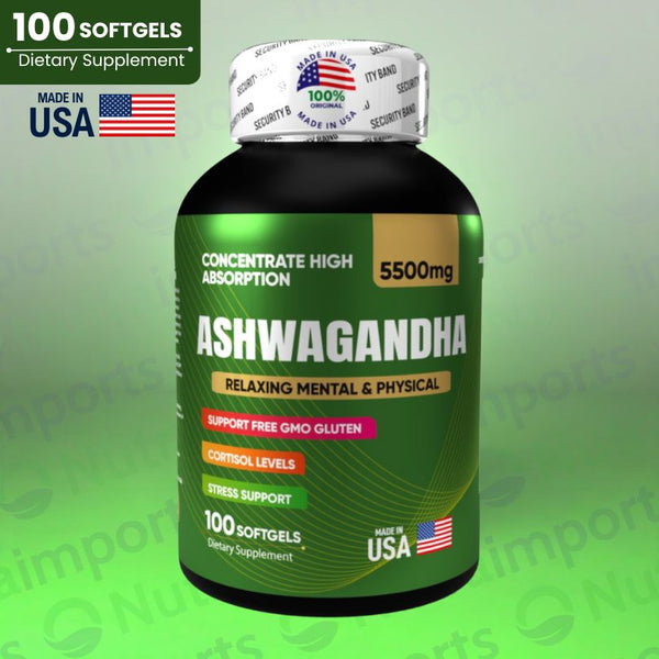 45% DE DESCUENTO🔥 DÚO BIENESTAR: Ashwagandha+Omega 3